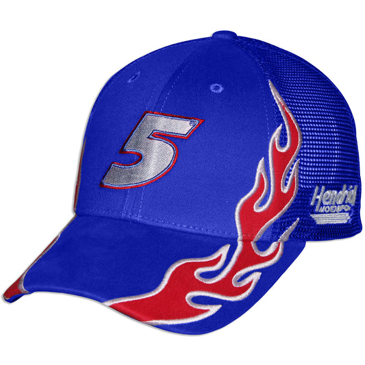 Kyle Larson #5 HendrickCars.com Youth Flame Hat