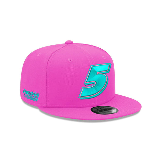 Kyle Larson #5 New Era Neon Pink Glow 9FIFTY Cap