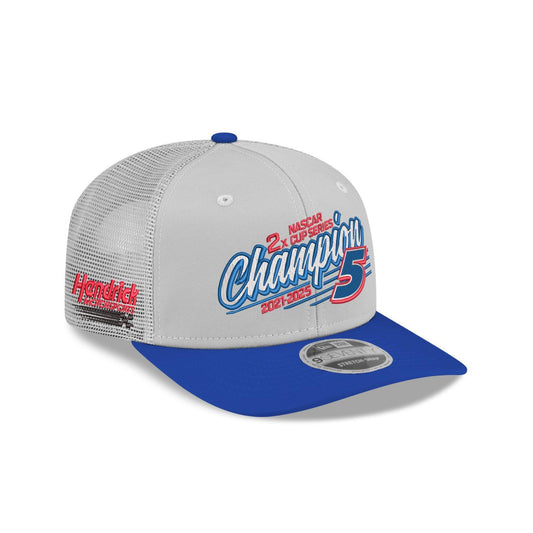 Kyle Larson #5 2025 2X NASCAR Champion New Era 9SEVENTY SS Trucker Cap