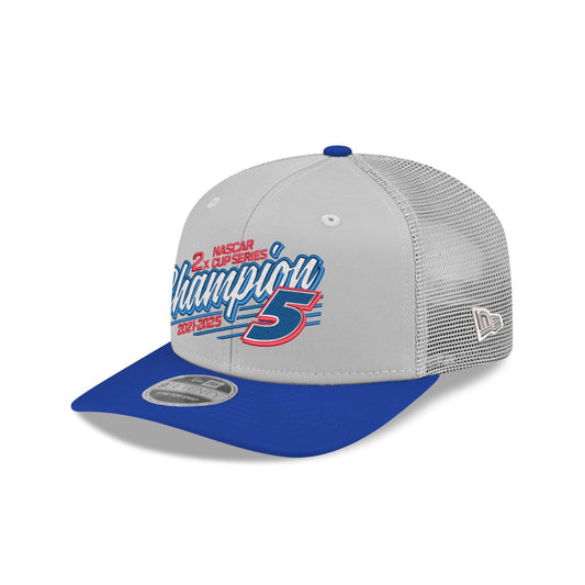 Kyle Larson #5 2025 2X NASCAR Champion New Era 9SEVENTY SS Trucker Cap