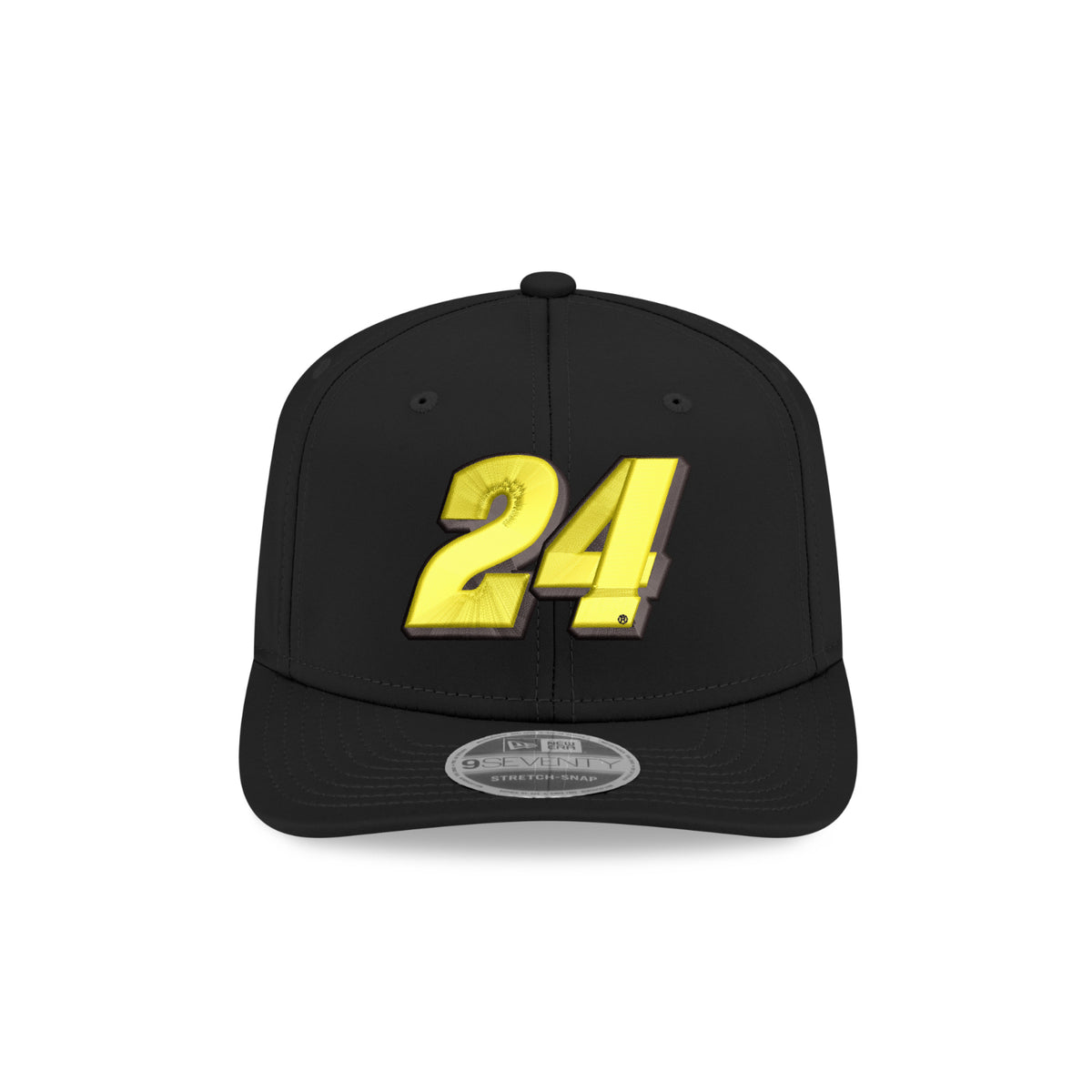William Byron #24 Neon Number New Era Black 9SEVENTY SS Cap
