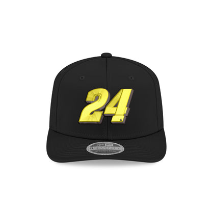 William Byron #24 Neon Number New Era Black 9SEVENTY SS Cap