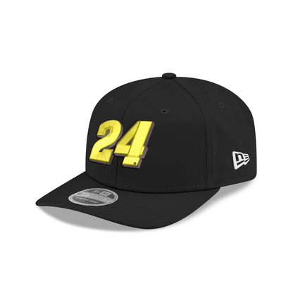 William Byron #24 Neon Number New Era Black 9SEVENTY SS Cap