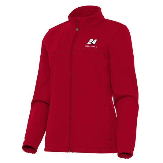 Jeff Gordon #24 Women's Links 2 Golf Jacket - Dark Red