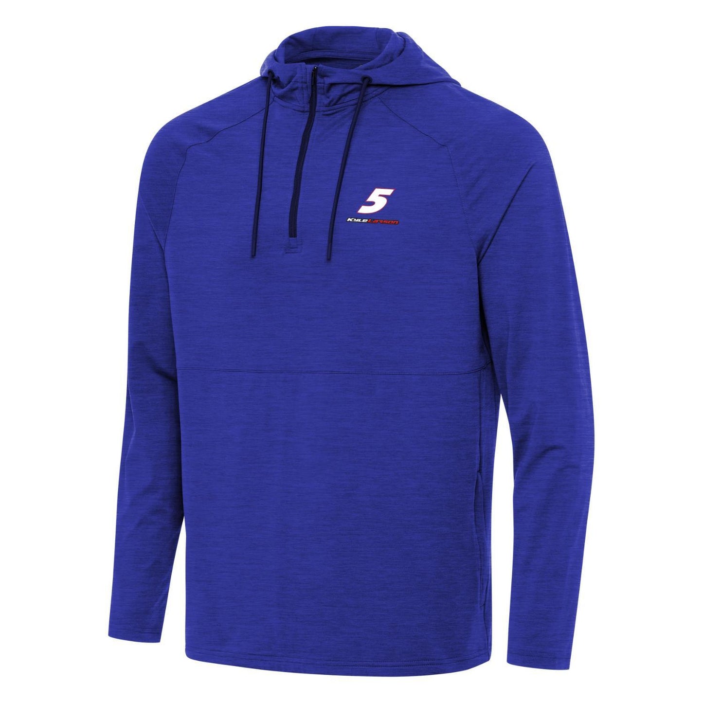 Kyle Larson #5 Spikes 2 1/4 Zip Pullover - Dark Royal Heather