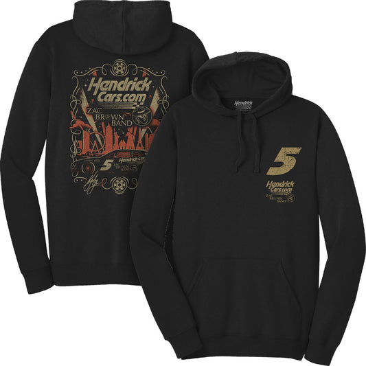 Kyle Larson #5 HendrickCars.com / Zac Brown Band Black Hoodie