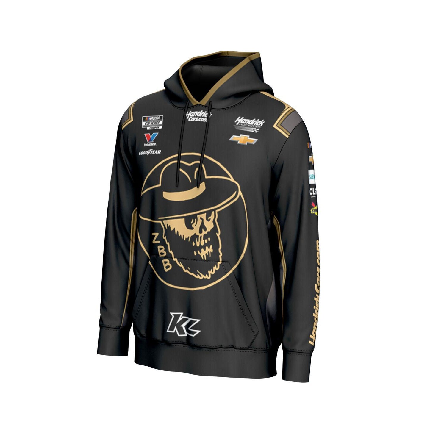 Kyle Larson #5 HendrickCars.com / Zac Brown Band Sublimated Black Hoodie
