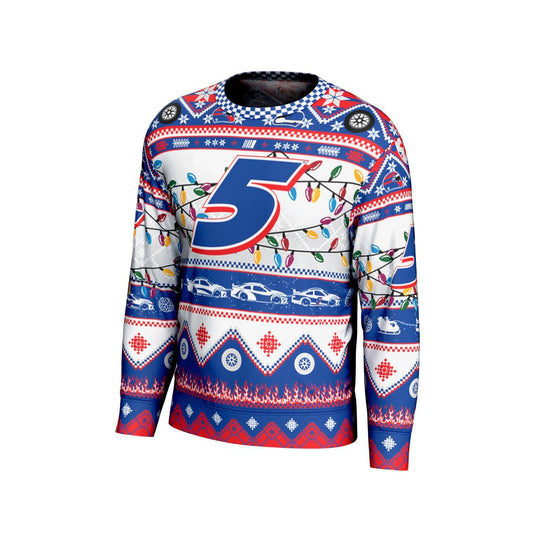 Kyle Larson #5 Sublimated Holiday Sweater