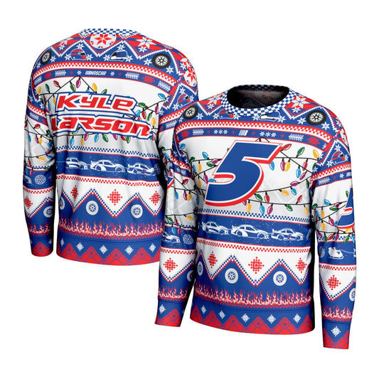Kyle Larson #5 Sublimated Holiday Sweater