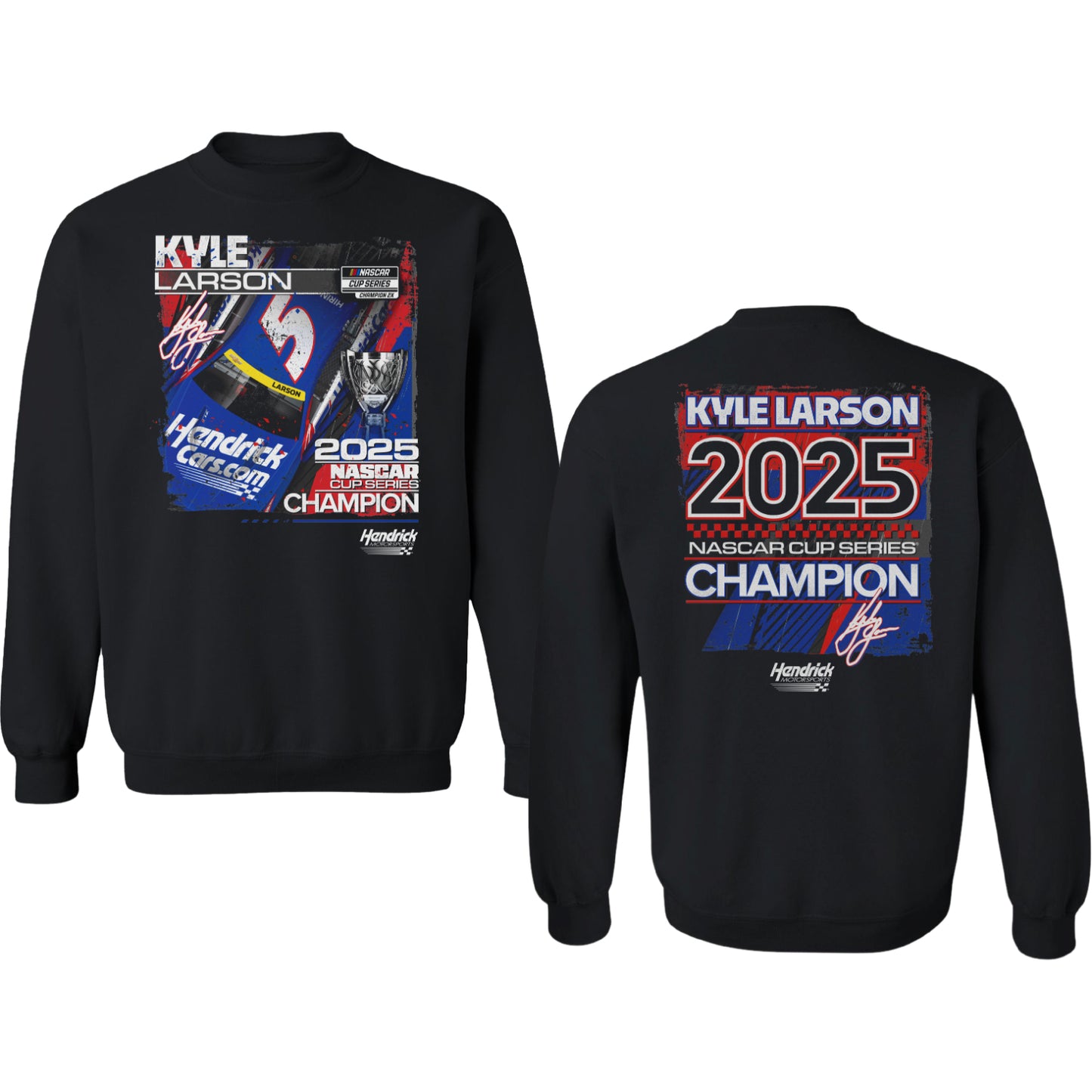 Kyle Larson #5 2025 NASCAR Champion Crewneck Fleece