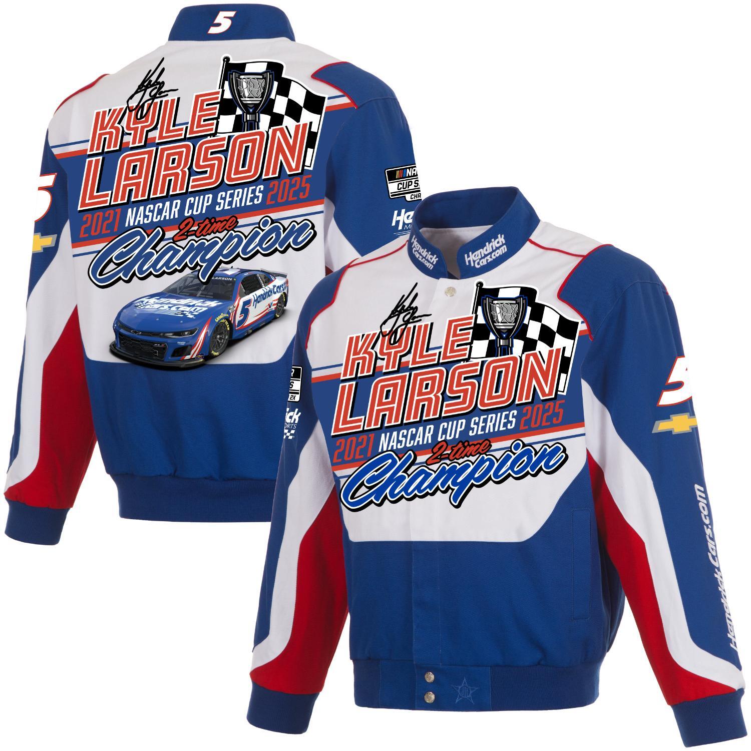 Kyle Larson #5 2025 NASCAR Champion Twill Jacket – Hendrick