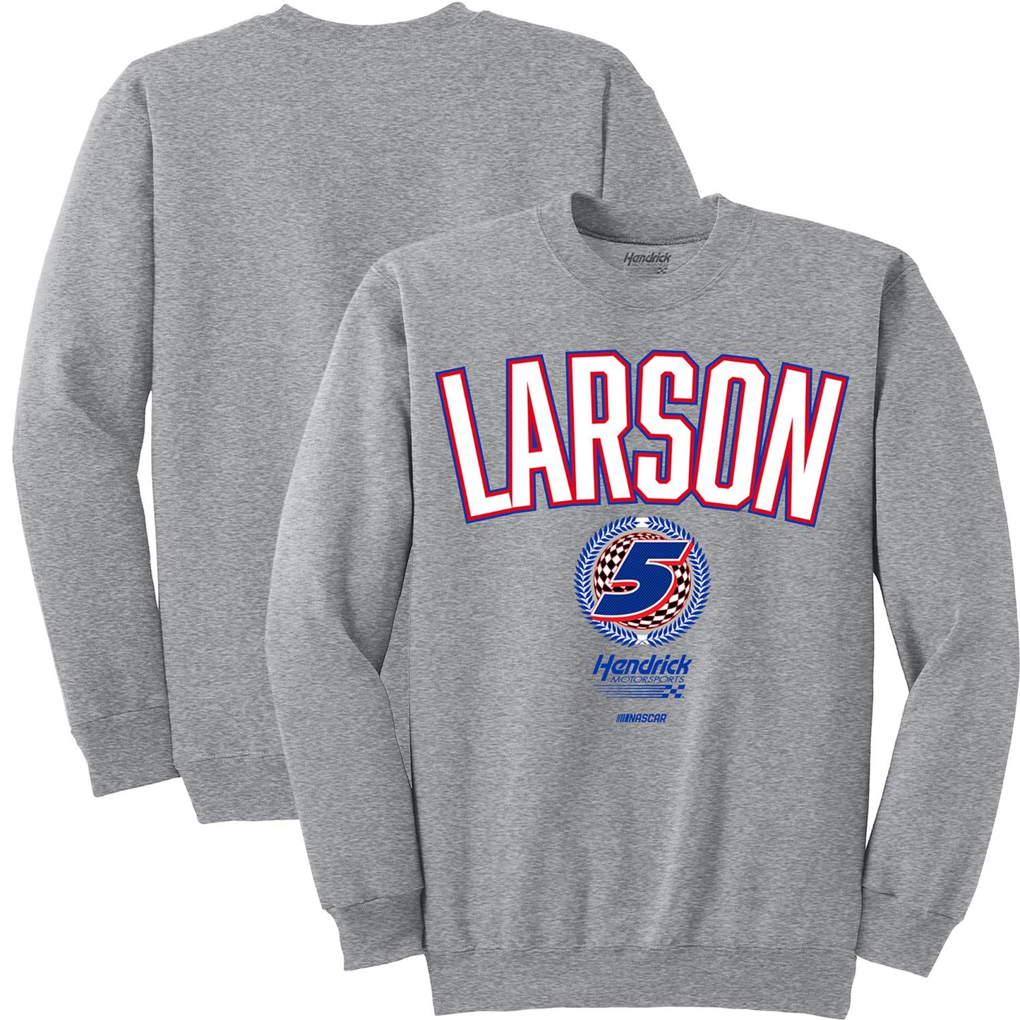 Kyle Larson #5 Ash Crewneck Sweatshirt