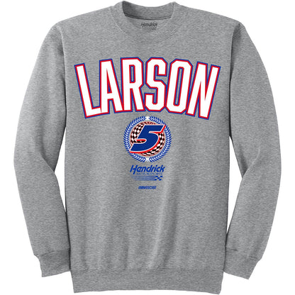 Kyle Larson #5 Ash Crewneck Sweatshirt