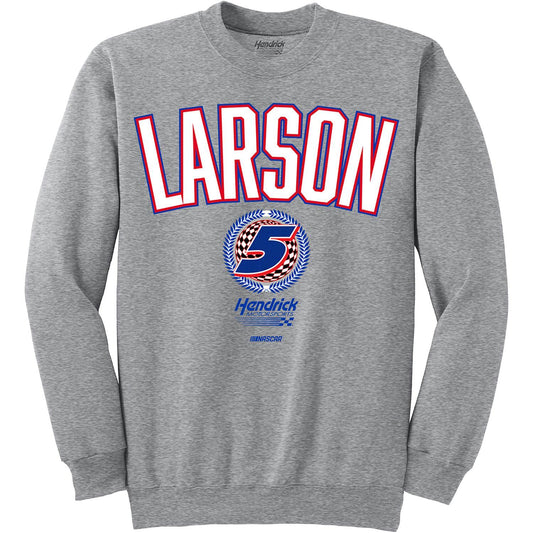 Kyle Larson #5 Ash Crewneck Sweatshirt