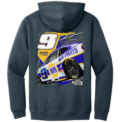 Chase Elliott #9 NAPA Dark Heather Hoodie