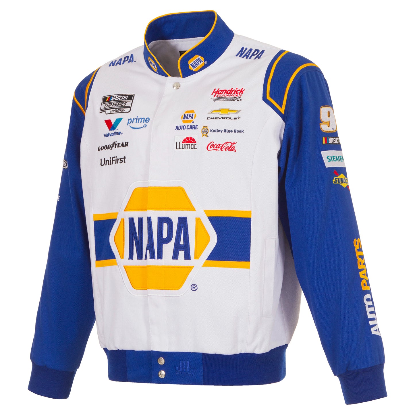 Chase Elliott #9 2026 NAPA White Twill Jacket