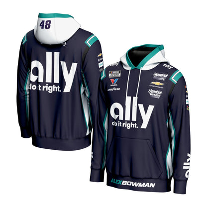 Alex Bowman #48 Ally Sublimated Hoodie