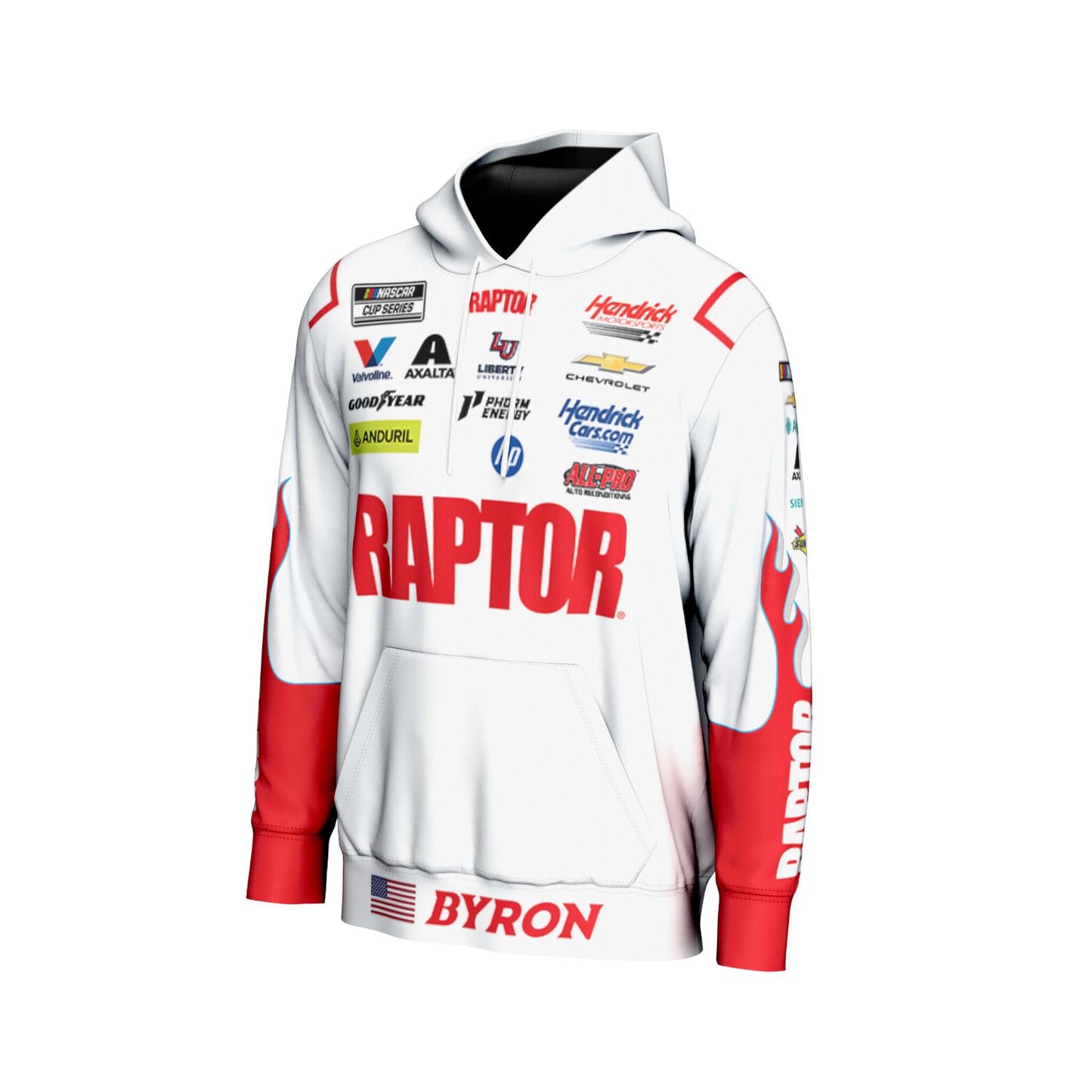 William Byron #24 Raptor Sublimated Hoodie