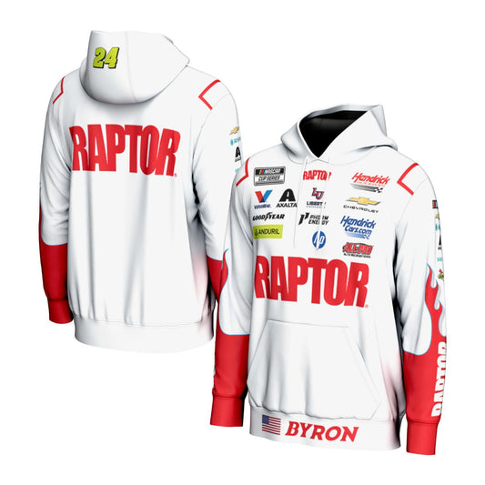 William Byron #24 Raptor Sublimated Hoodie