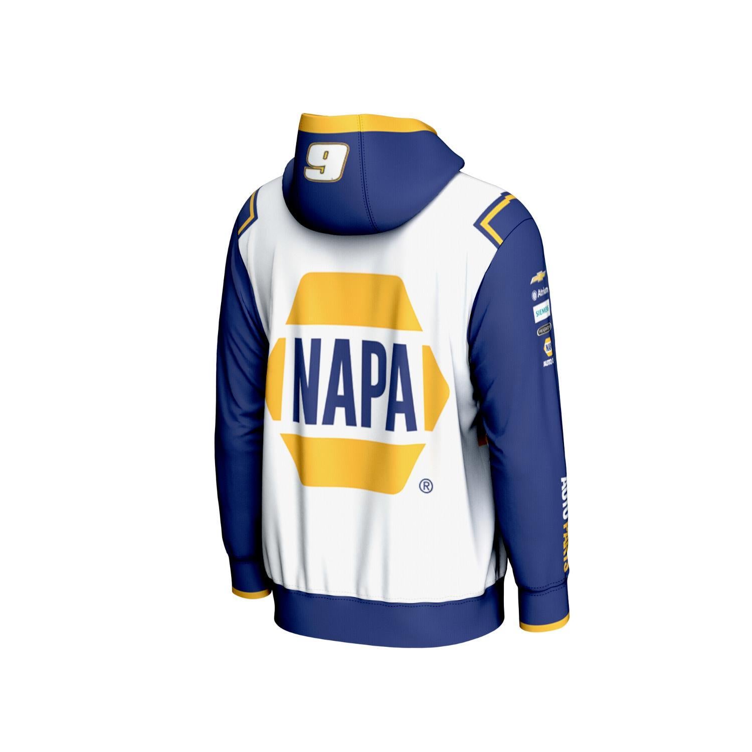Chase Elliott #9 2026 NAPA Sublimated Hoodie – Hendrick Motorsports