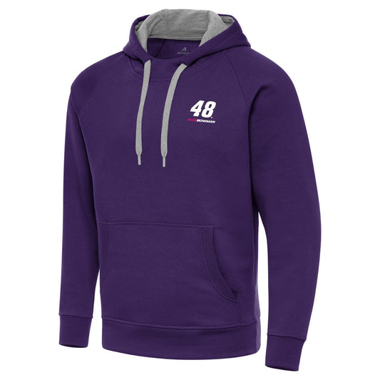 Alex Bowman #48 Victory Pullover Hoodie - Dark Purple
