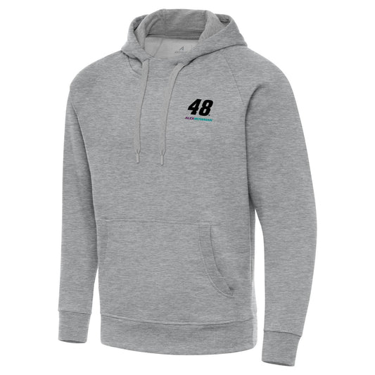 Alex Bowman #48 Victory Pullover Hoodie - Grey Heather