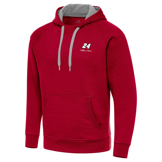 Jeff Gordon #24 Victory Pullover Hoodie - Dark Red