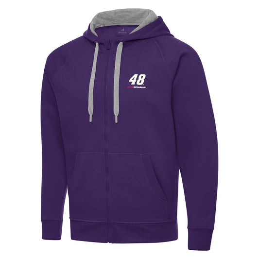 Alex Bowman #48 Victory FZ Hoodie - Dark Purple