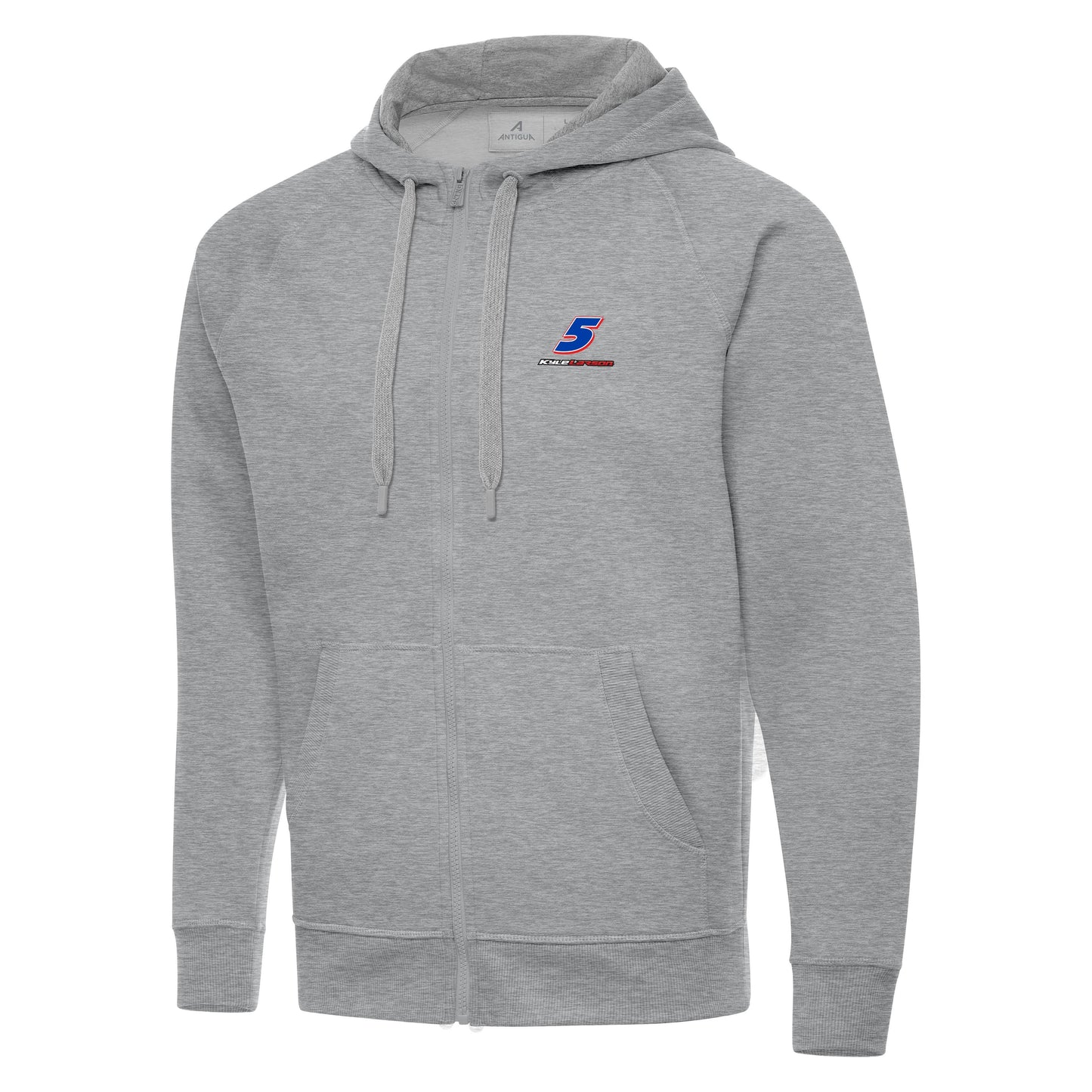 Kyle Larson #5 Victory FZ Hoodie - Grey Heather