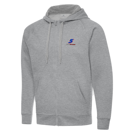 Kyle Larson #5 Victory FZ Hoodie - Grey Heather