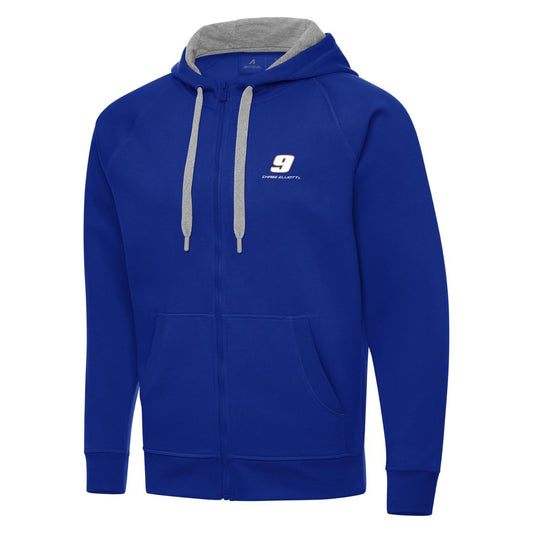 Chase Elliott #9 Victory FZ Hoodie - Dark Royal