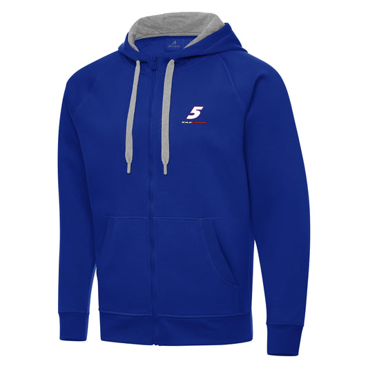 Kyle Larson #5 Victory FZ Hoodie - Dark Royal