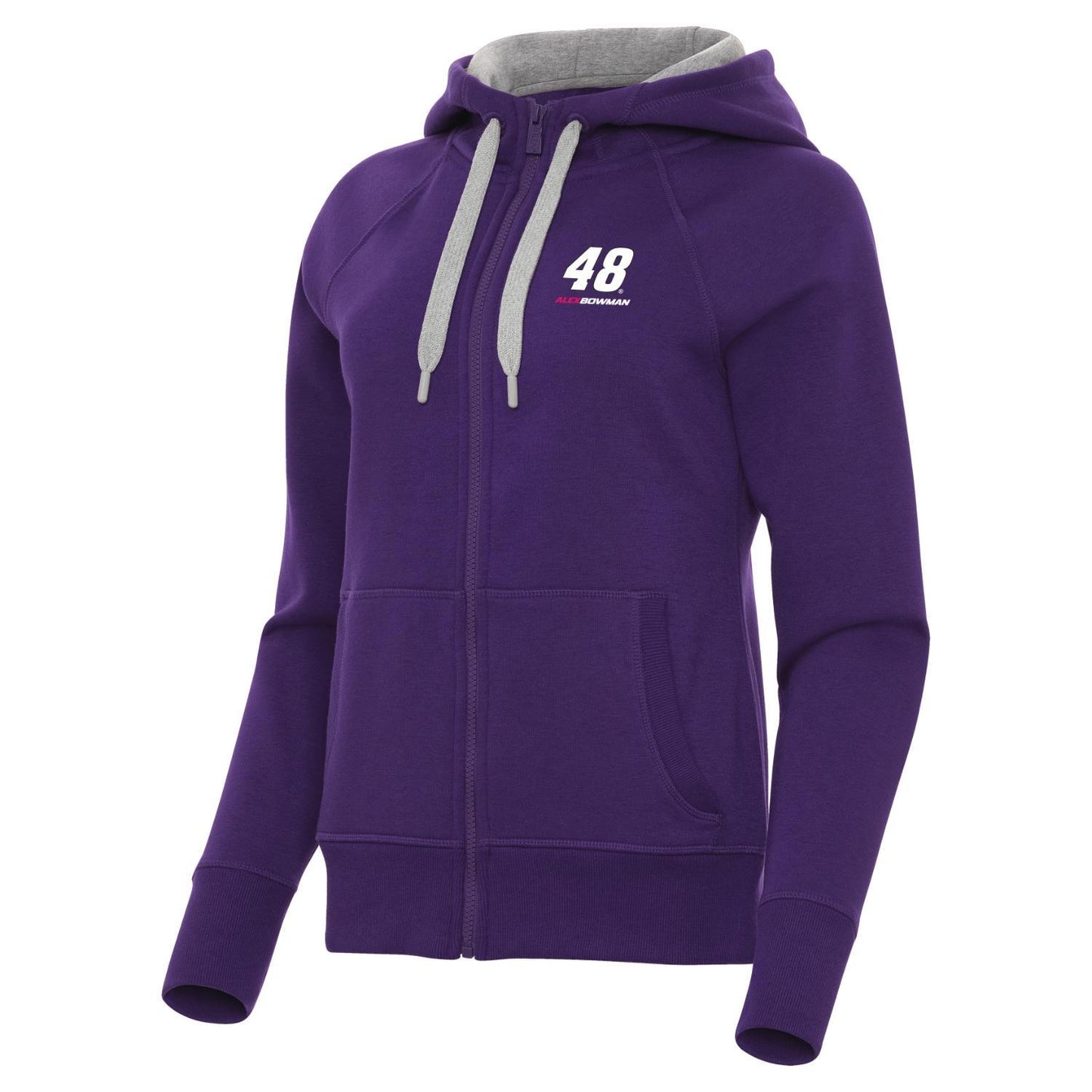 Alex Bowman #48 Women's Victory FZ Hoodie - Dark Purple