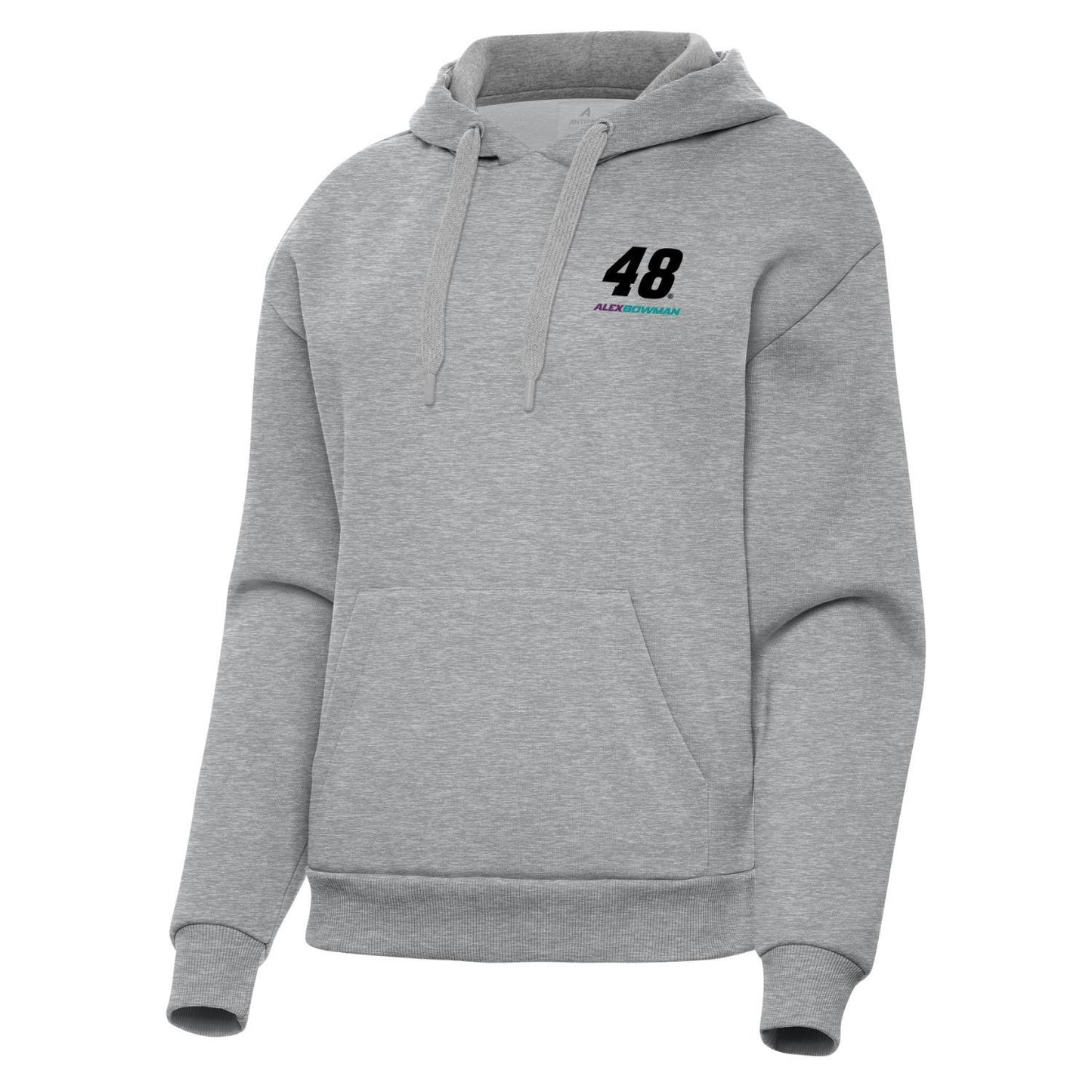 Alex Bowman #48 Women's Victory Pullover Hoodie - Grey Heather