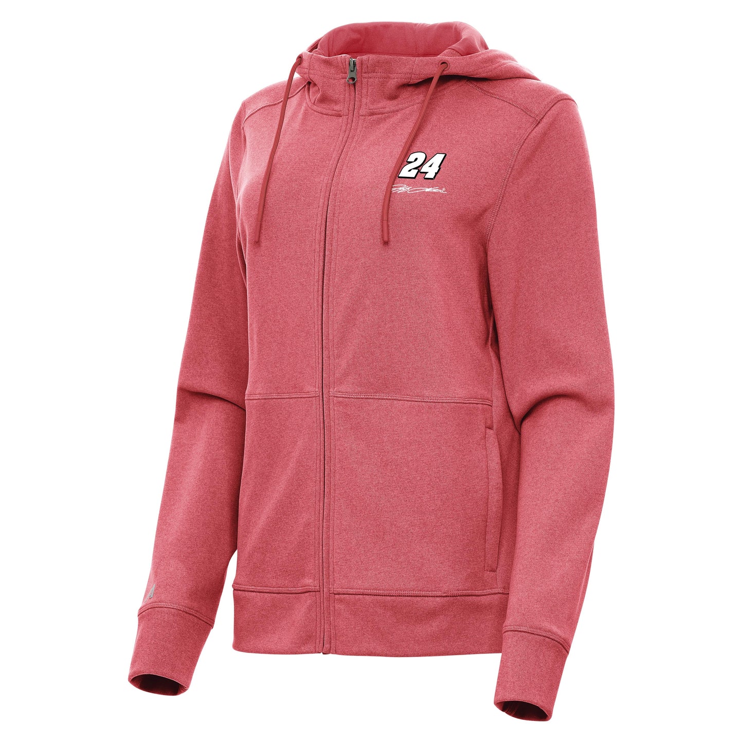 Jeff Gordon #24 Women's Seeker FZ Hoodie - Dark Red Heather