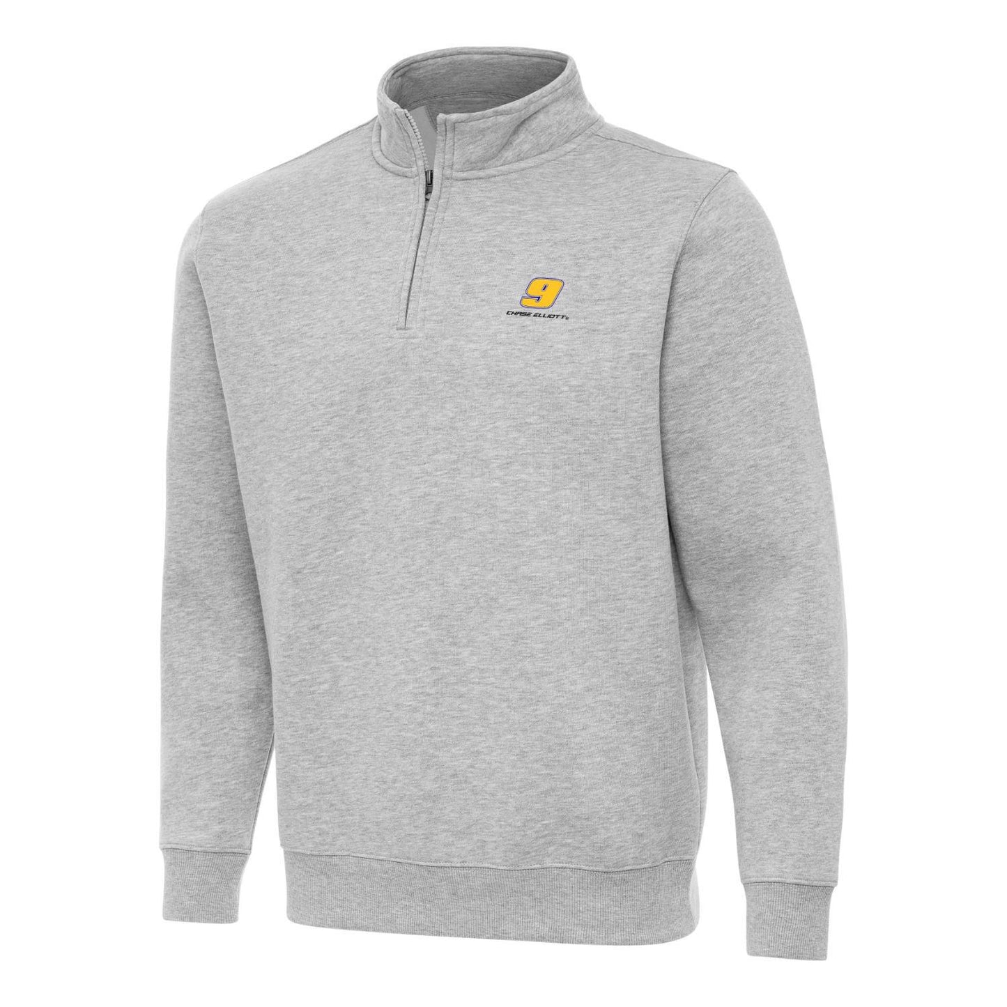 Chase Elliott #9 Victory 1/4 Zip Pullover - Grey Heather