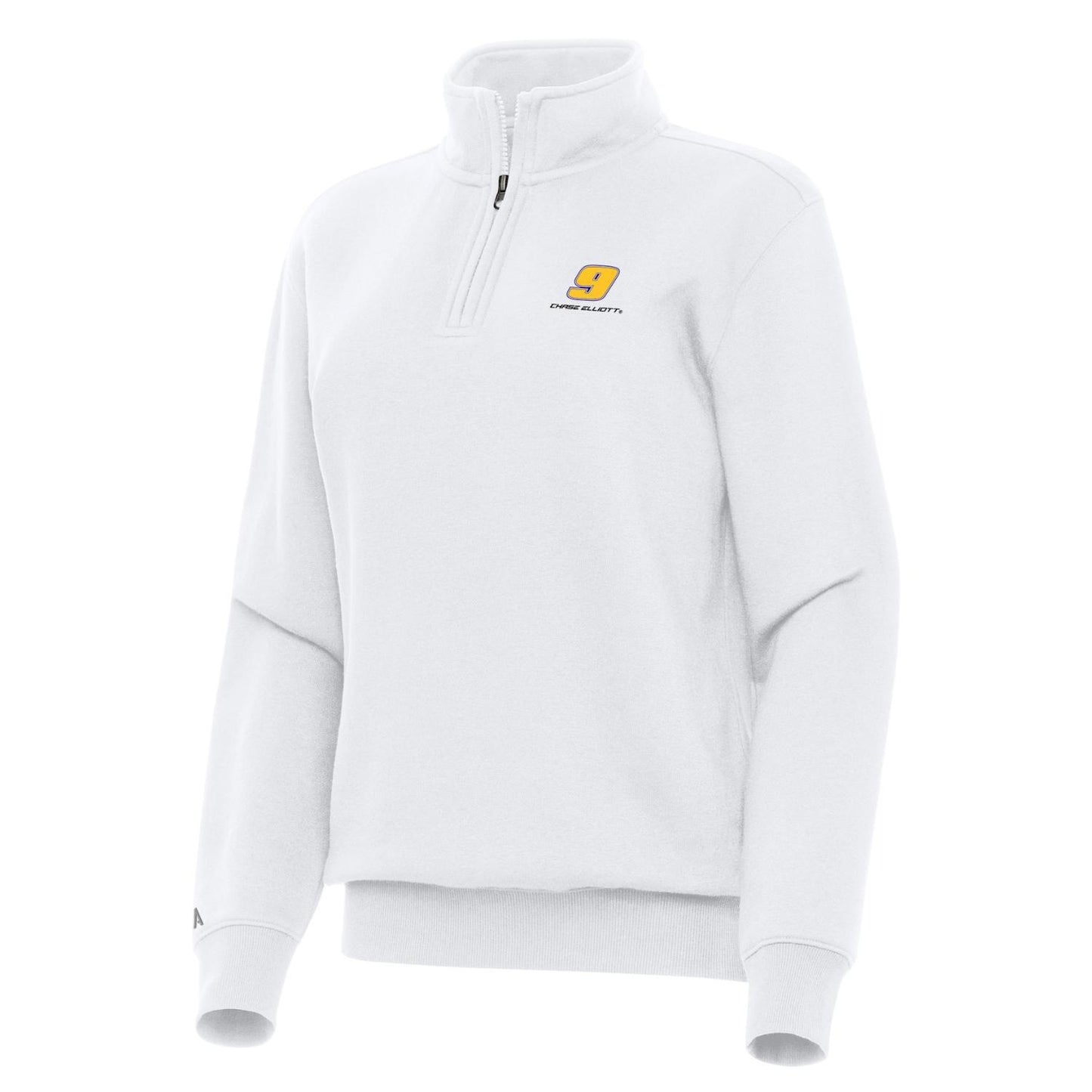 Chase Elliott #9 Women's Victory 1/4 Zip Pullover - White