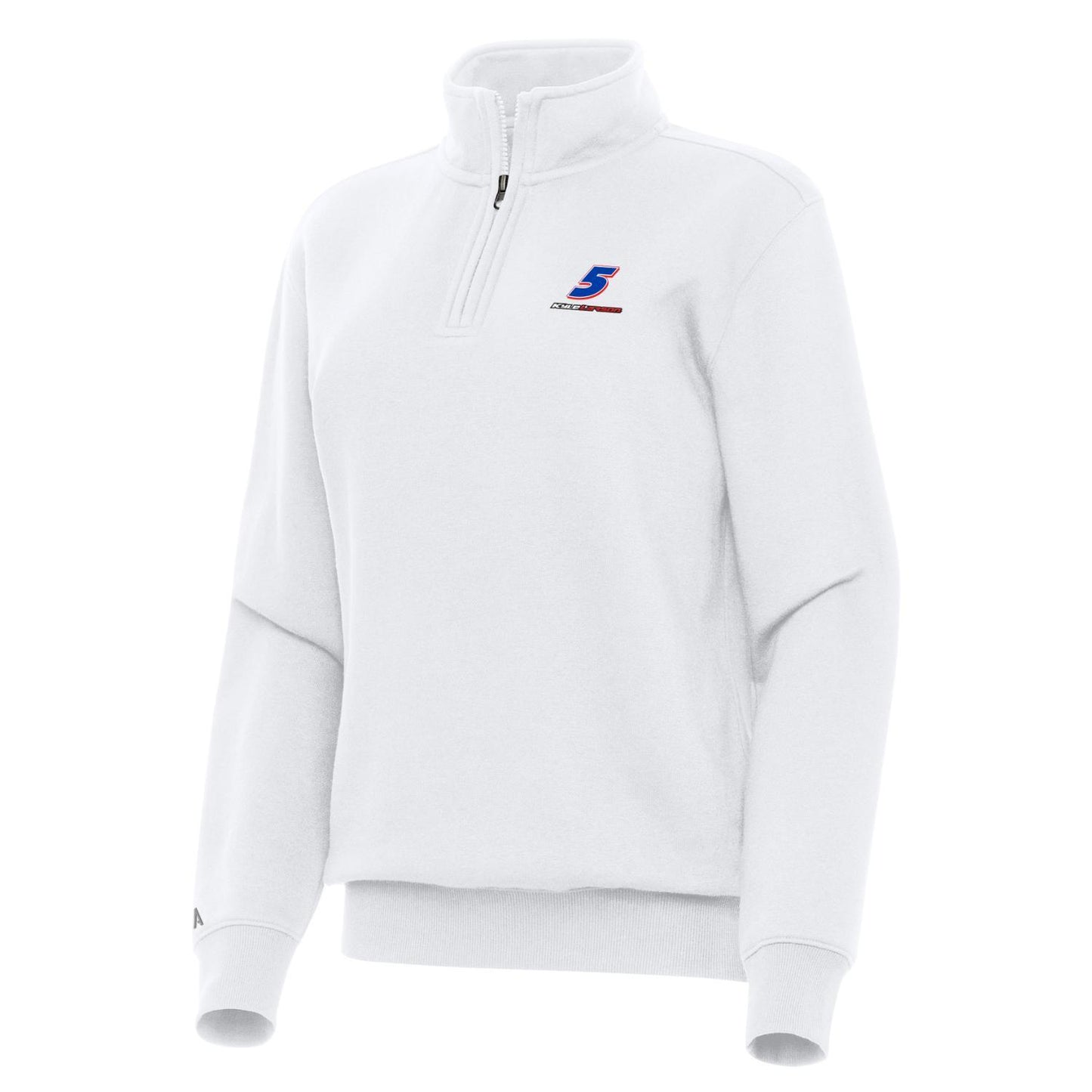 Kyle Larson #5 Women's Victory 1/4 Zip Pullover - White