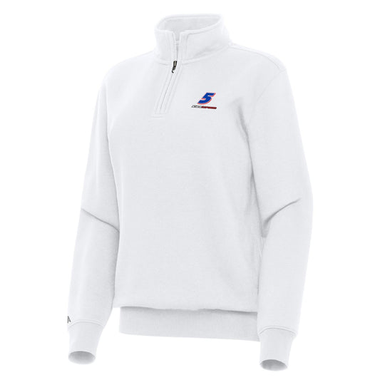 Kyle Larson #5 Women's Victory 1/4 Zip Pullover - White