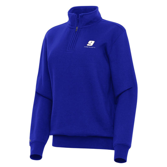 Chase Elliott #9 Women's Victory 1/4 Zip Pullover - Dark Royal