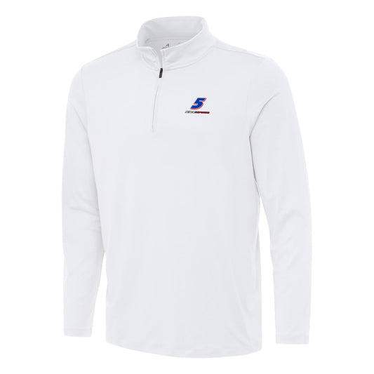 Kyle Larson #5 Reprocess 1/4 Zip Pullover - White