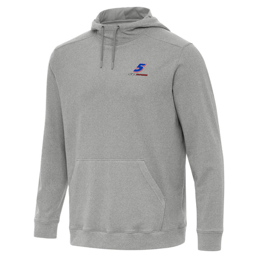 Kyle Larson #5 Cloud Pullover Hoodie - Grey Heather