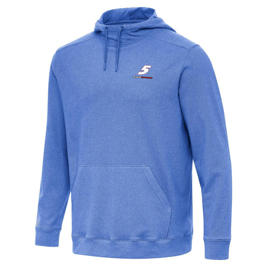 Kyle Larson #5 Cloud Pullover Hoodie - Dark Royal Heather