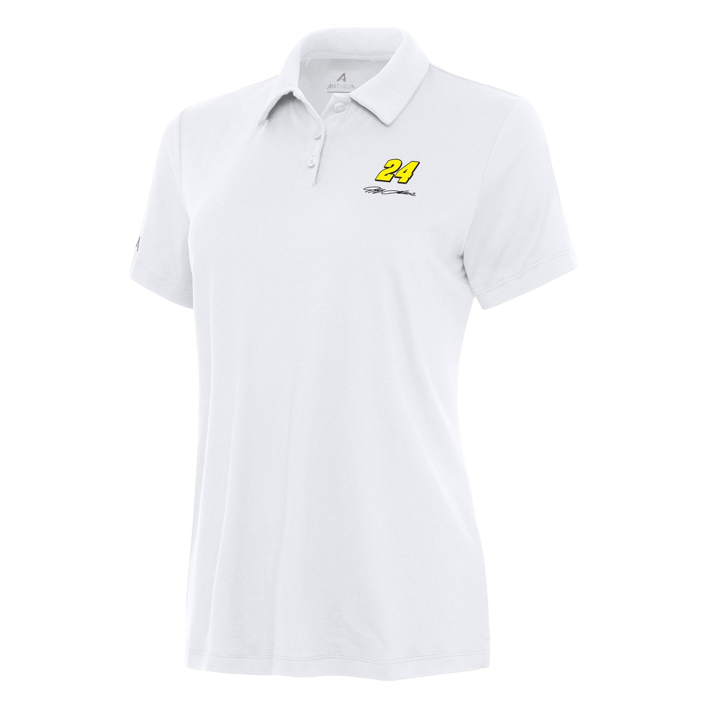 Jeff Gordon #24 Women's Reprocess Polo - White