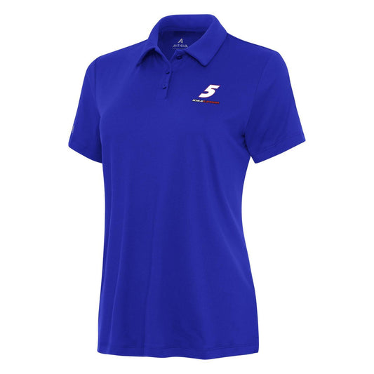 Kyle Larson #5 Women's Reprocess Polo - Dark Royal