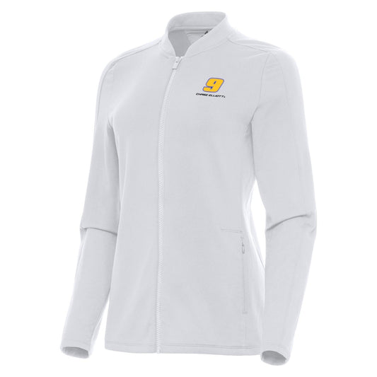 Chase Elliott #9 Women's Continual Jacket - White