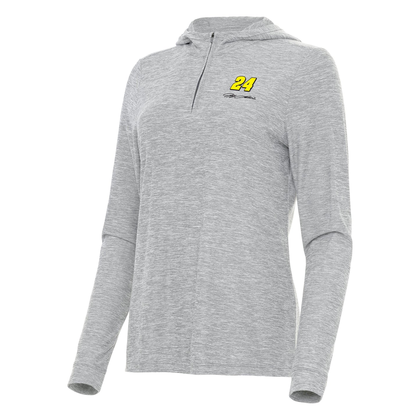 Jeff Gordon #24 Women's Daybreak 1/4 Zip Hoodie - Skyscraper Heather