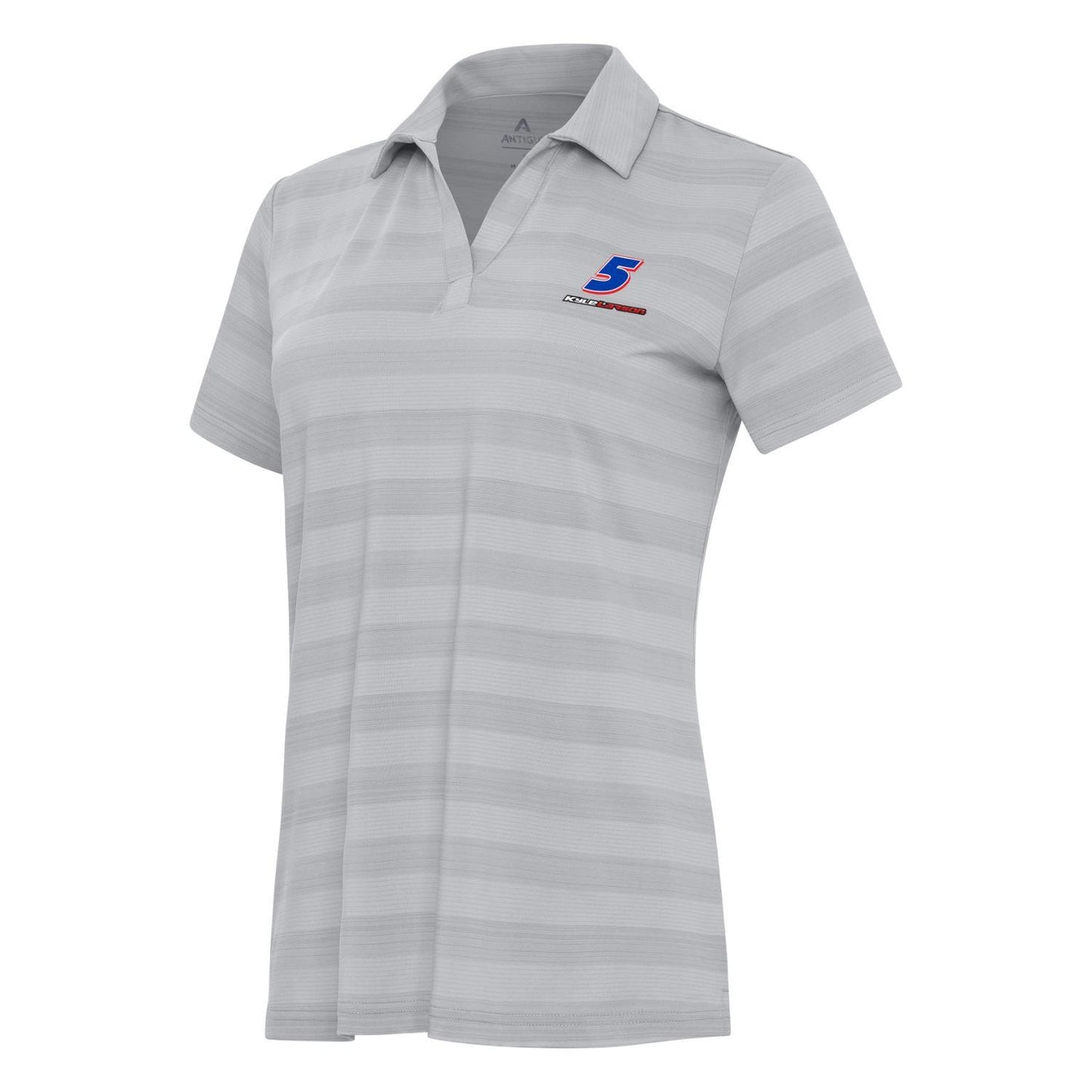 Kyle Larson #5 Women's Tunnel Polo - Grey Multi