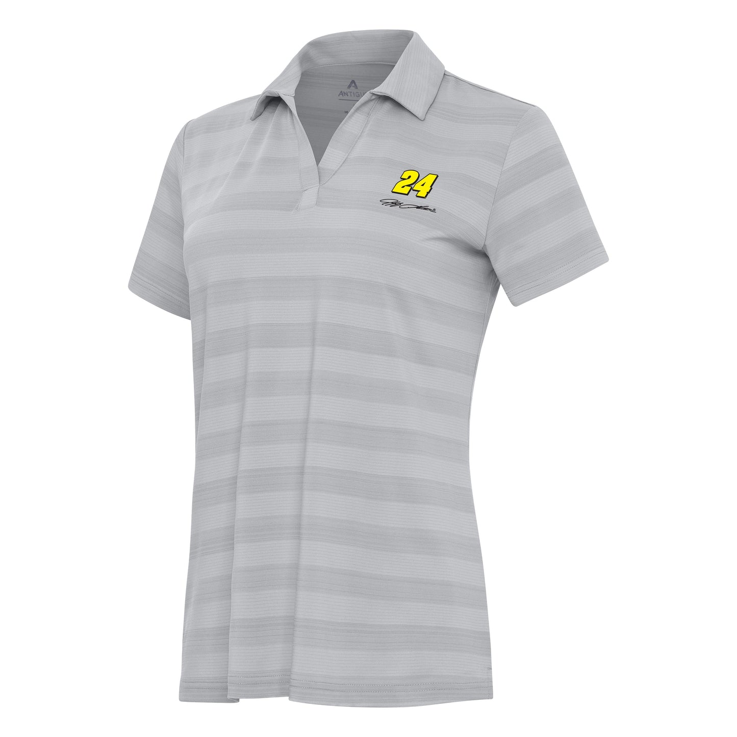 Jeff Gordon #24 Women's Tunnel Polo - Grey Multi
