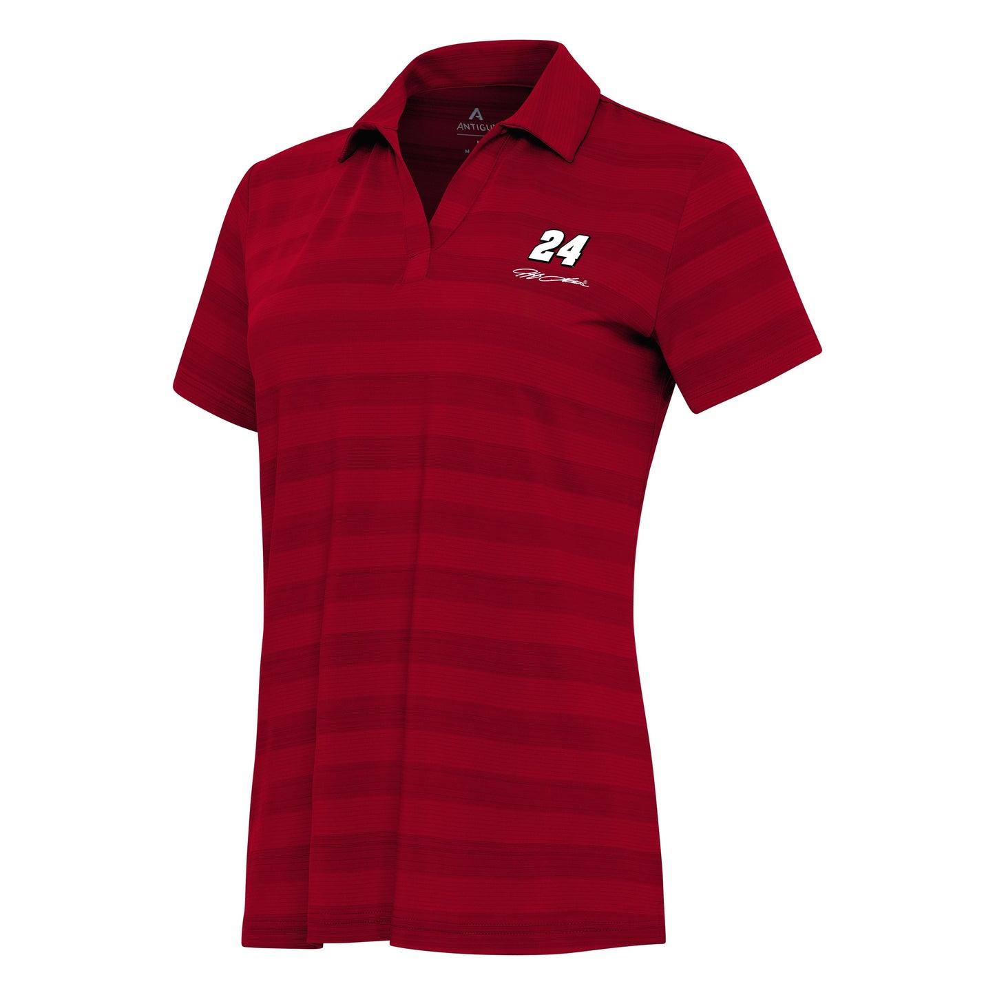 Jeff Gordon #24 Women's Tunnel Polo - Dark Red Multi